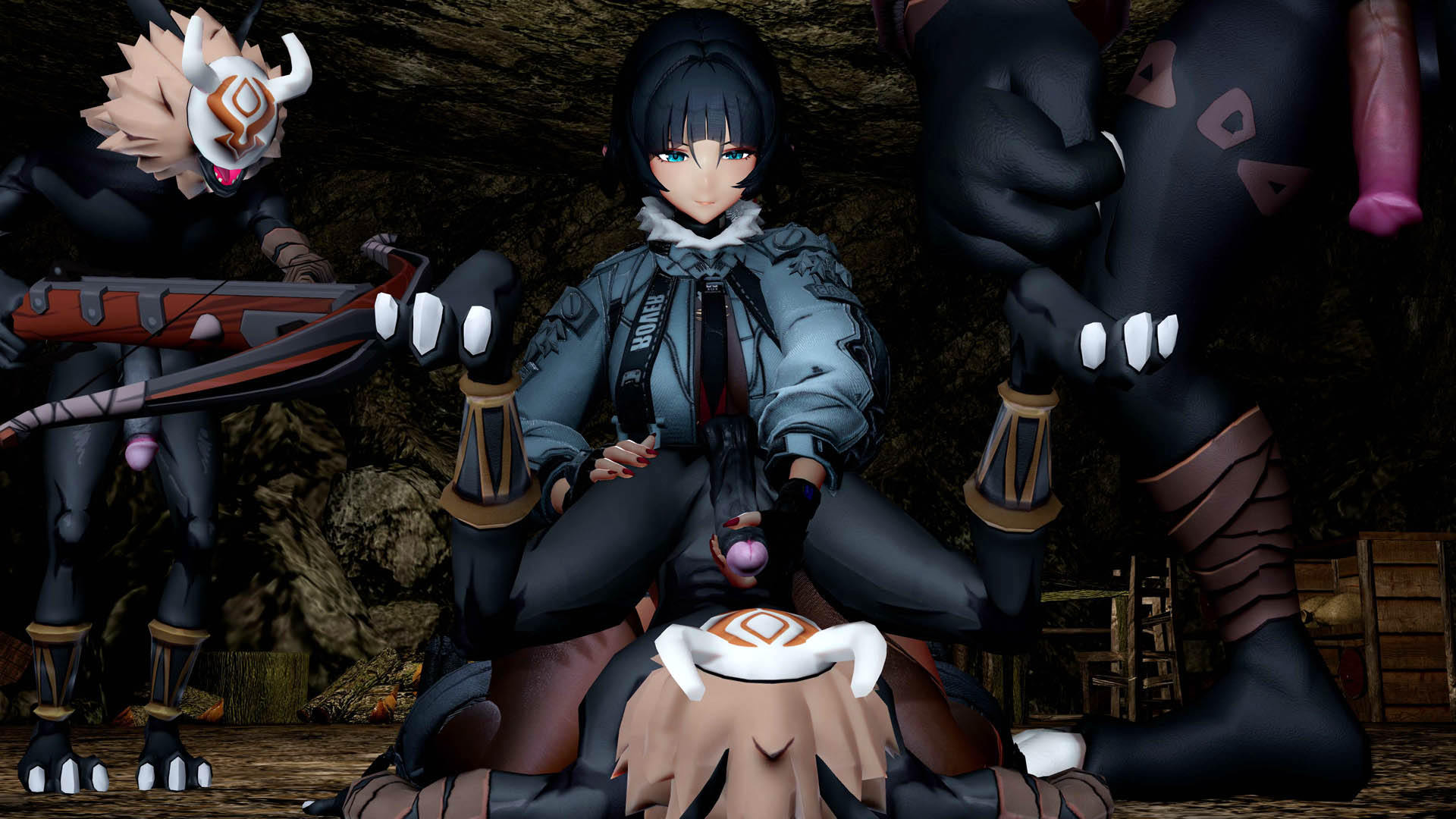 [陽夜ファンクラブ]  ヒルチャールの野望・ソロ任務が失敗した爆乳肉壺ネズミ　ジェーン